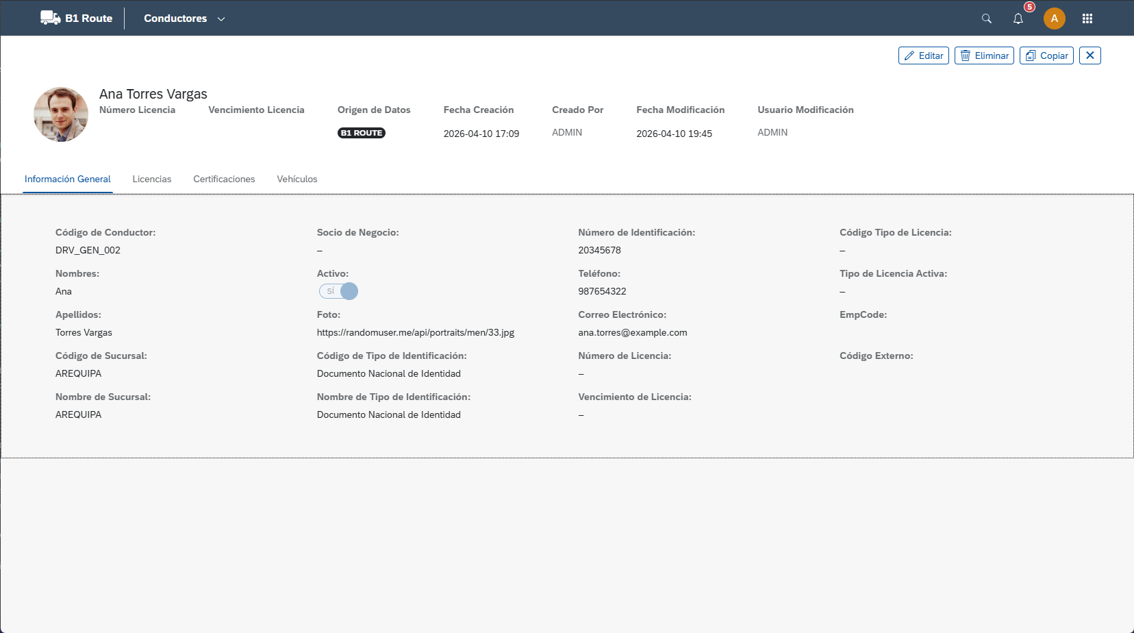 B1 Route screenshot 3