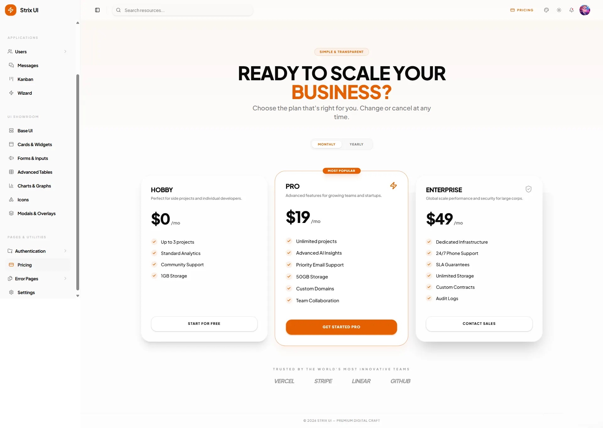 StrixUI screenshot 8